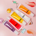 Custom Logo Lip Oil Waterproof Long Wear Makeup Lip Balm Squeeze Tubes Lipgloss Vegan Moisturizing Clear Plumping Lip Gloss