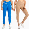 Custom Active Wear Cross High Waist Gym Fitness Pants Compression Leggings for Women Sports Workout Yoga Leggings