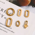 Wholesale Stainless Steel Gold Plated DIY Bracelet Buckle Jewelry Elastic Oval Clasps for Jewelry Necklace Making