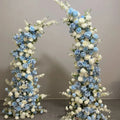 GJ-HOA02 Wholesale Oem Factory Blue Wedding Flowers Arch Arch Flowers Flower Wedding Arch for Wedding Birthday Decorative