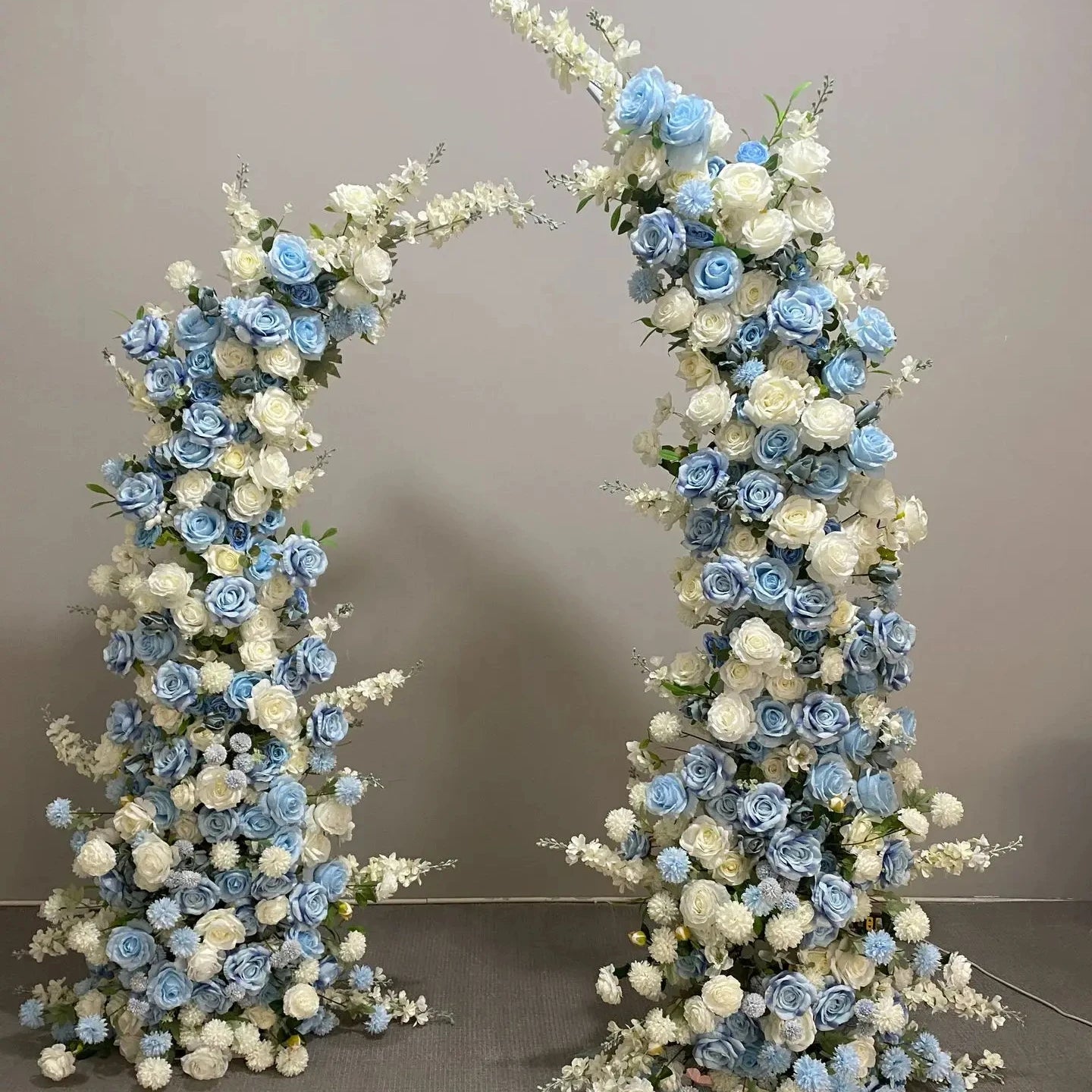 GJ-HOA02 Wholesale Oem Factory Blue Wedding Flowers Arch Arch Flowers Flower Wedding Arch for Wedding Birthday Decorative