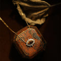 Newest Trendy Designer Ladies Sterling Silver Chain Natural tiger Eye Necklace