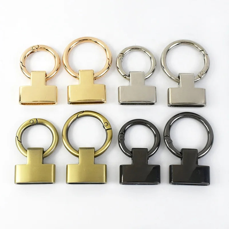 Meetee DY909 20mm DIY Handmade Keychain Bell Stopper Spring Ring Decorative Connection for Bag Luggage Hardware Accessories