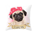 Wholesale Customized Square Dog Cushion Covers Modern Pet Animal Pillowcase with Hidden Zipper for Home & Car