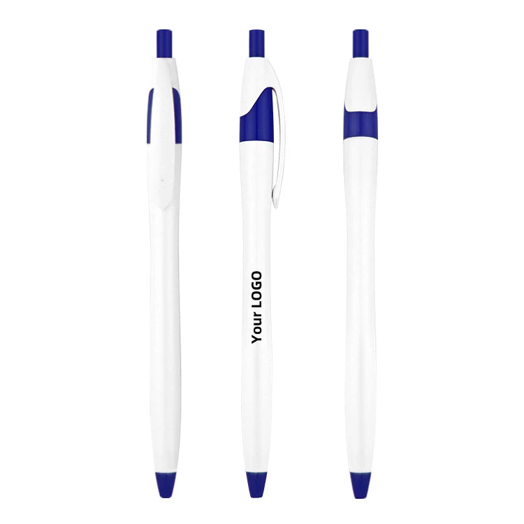 Customized Logo 1.0mm White Gel Multicolor Classic Ballpoint Plastic for School Company Hotel Bulk Personalized Ink Sports Style