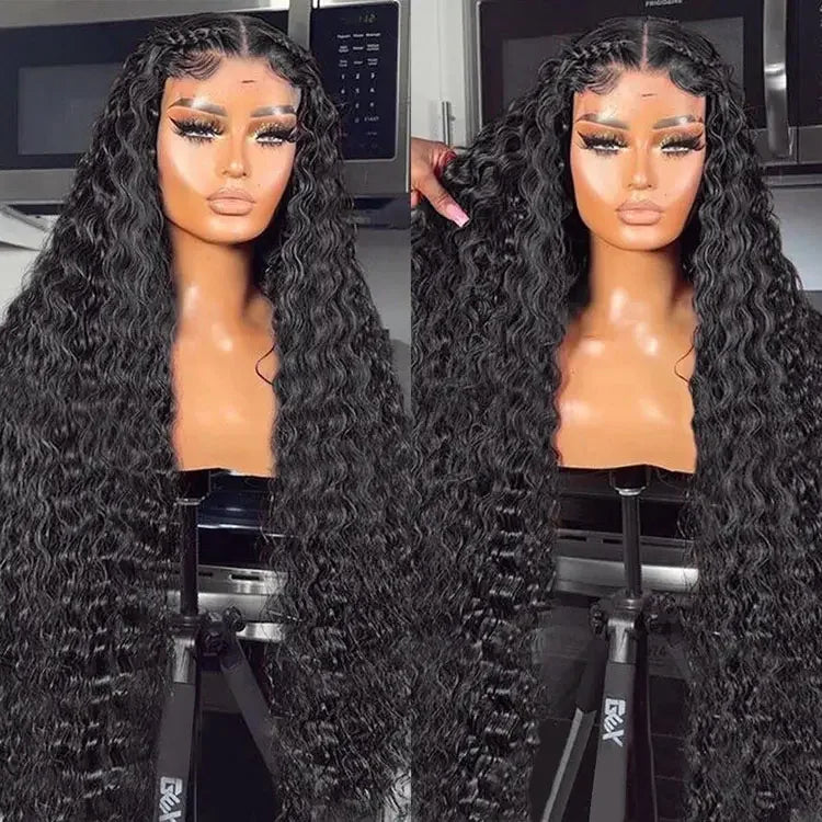 Raw Hair Glueless Lace Wigs Pre Plucked 13X4 13X6 Hd Lace Frontal Wig Curly Deep Wave Full Lace Human Hair Wig