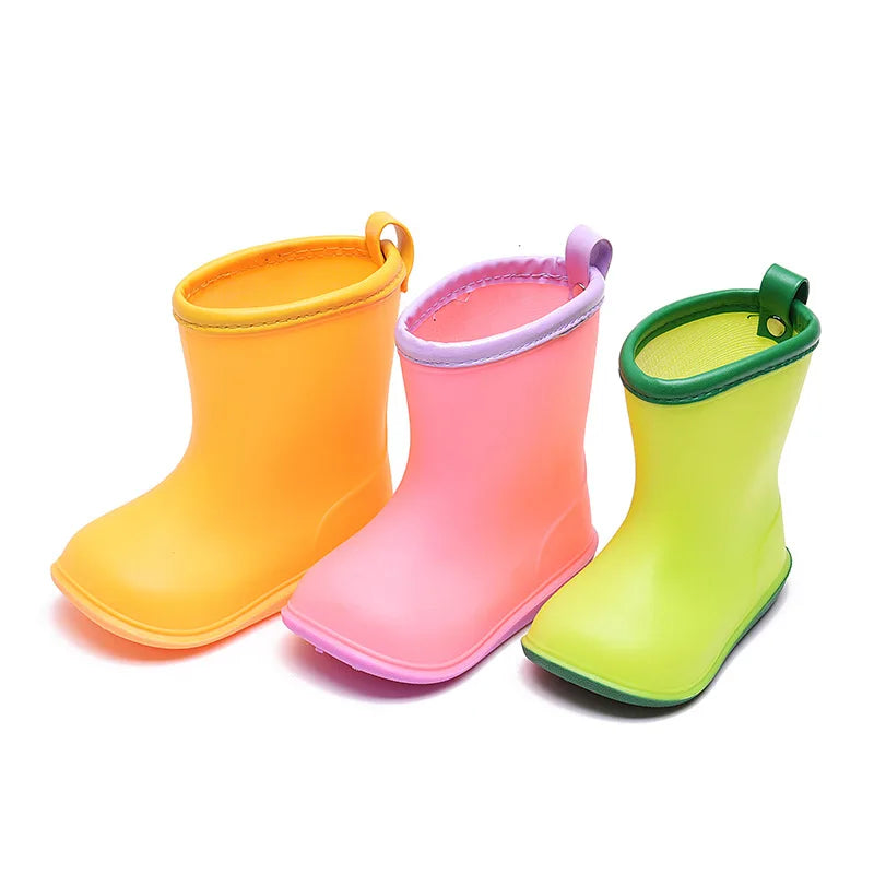 Custom Children's Animal Print PVC Gumboots Waterproof Toddler Rain Boots with Anti-Slippery Feature Price for Babies and Kids