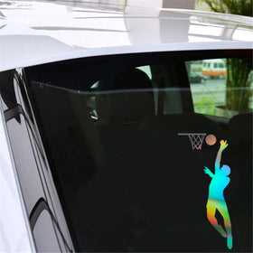 Dunk Basketball Sticker Car Window Windscreen Bumper Laptop PC Decal Vinyl Gift Die Cut Decals Laptop Window Glass