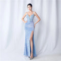 31586# Fleece-bottom Handmade Beads 2024 Heavy Mixing Order Bead High-end Evening Dress