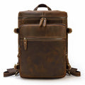 Genuine Leather Crazy Horse Leather Large Capacity Backpack Student School Bag Outdoor Travel Bag Computer Bag