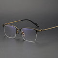 Luxury Optical Frame for Men Pure Titanium Half-Rim Eyeglass Prescriptions Solid South Africa Eyewear Spectacles