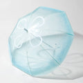Custom Logo Transparent Clear Jellyfish Design Popular Unique Blue Plastic PVC Gradient Auto Open Straight Umbrella Umbrella