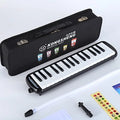 32-Key Melodica for School Teaching Stainless Steel Reed Plate Hard Case Piano Playing Musical Instrument Accessory