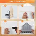 Custom Solid Wood Wall Mounted Key Organizer & Tray Porch Entry Hooks & Jewelry Storage OEM Design Box Packing