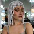 Pearl Headwear Ladies Tassel Hair Accessories  Pearl Headpiece Bridal