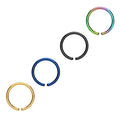 G23 Titanium 20G Septum Hoop Ring Nose Ring Hinged Clicker Ear Tragus Helix Body Piercing Jewelry
