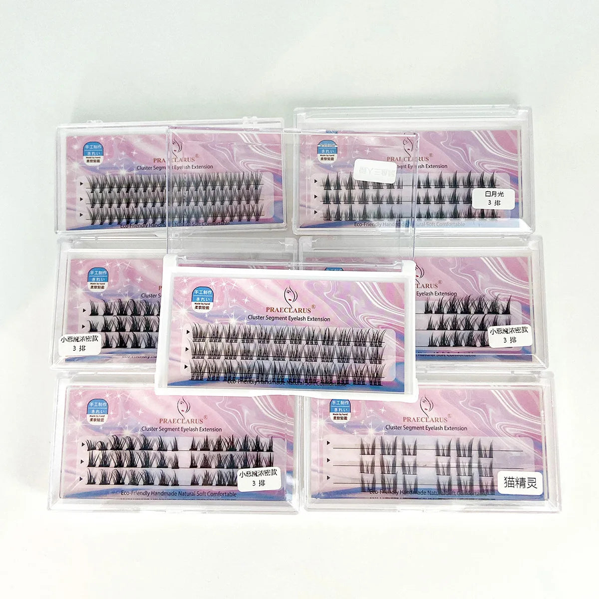 DIY No Glue Self Adhesive Lashes Wispy Lash Clusters DIY Clear Lash Adhesive