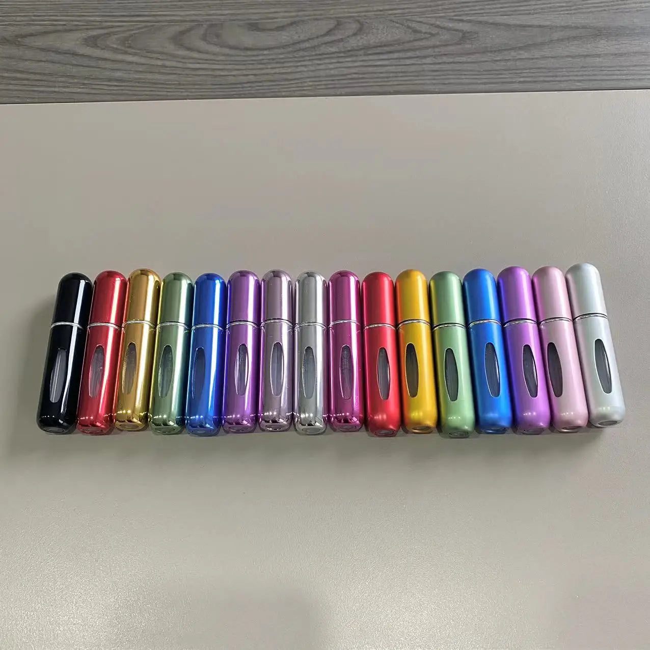 5ml Mini Empty Glass Aluminum Perfume Atomizer Spray Bottle for Women Natural Travel Spray