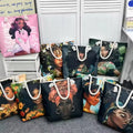 Cross-border All-in-one Tote Bag Women's Portable Shopping Bag Creative Women's Printed Thick Rope Large Capacity Beach Bag MegaBDM