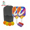 2025 Upbeat New Fiberglass Pickleball Racket Set 13mm Polypropylene Honeycomb Core USAPA Approved for Entertainment