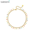 SP-LAM Bohemian Women Jewelry Simple Girl Multi Colored Multicolored Summer Anklet With Charm MegaBDM