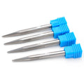 Vsharp 2 Flutes V Tip End Mill 6mm Shank Double Blade Straight Groove CNC Engraving Bit Sharp Carving Tool for Woodworking