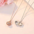 Diamond Shell and Pearls Necklace Zircon Gold Silver Plated Pearl Pendant Necklace for Women Gold Initial Pendant Necklace