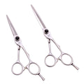 AQIABI Sharp Blade Hair Cutting Scissors 5.5" 6" Silver Stainless Steel Barber Salon A9025