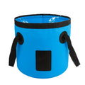 12L Outdoor Folding Bucket in Trendy Design Portable Water Bucket Camping Easy Carrying Water Storage Rubbish Bin
