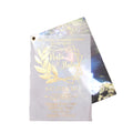 Custom Printed Wedding Invitation Card With Photo Save the Date Card Gold Foil Vellum Paper Matching Envelope