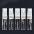 Portable Mini Glass Perfume Atomizer Spray Bottle Travel Sized Refillable with Pump Sprayer Screen Printed Surface