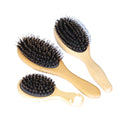 Boomhoome Eco-Friendly Women's Scalp Massage Comb Set Compact Ionic Laser Cushion Factory Direct Wholesale-Wooden Bamboo