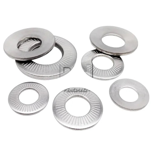 Stainless Steel Lock Washer NFE25 511 / SN70093 French Standard Washer M3 M4 M5 M6 M8 M10 M12 M16 Serrated Conical Spring Washer