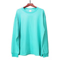 230G Heavy Weight Multi Colors 100% Cotton Custom Logo Blank Drop Shoulder Long Sleeve T-Shirt for Men