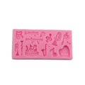 D-0298 Music Symbol Musical Instrument Saxophone Trumpet Silicone Mold DIY Baking Cake Fondant Decoration Tool