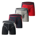 Men's Cotton Boxer Briefs with Convex Pouch Custom Logo Soft Fit Underwear OEM/ODM Ready for Bulk Branding