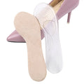 Gel Anti-Slip High Heel Shoe Insoles Soft Velvet Comfortable 3/4 Silicone Pads Anti-Slip Adhesive Shoe Inserts