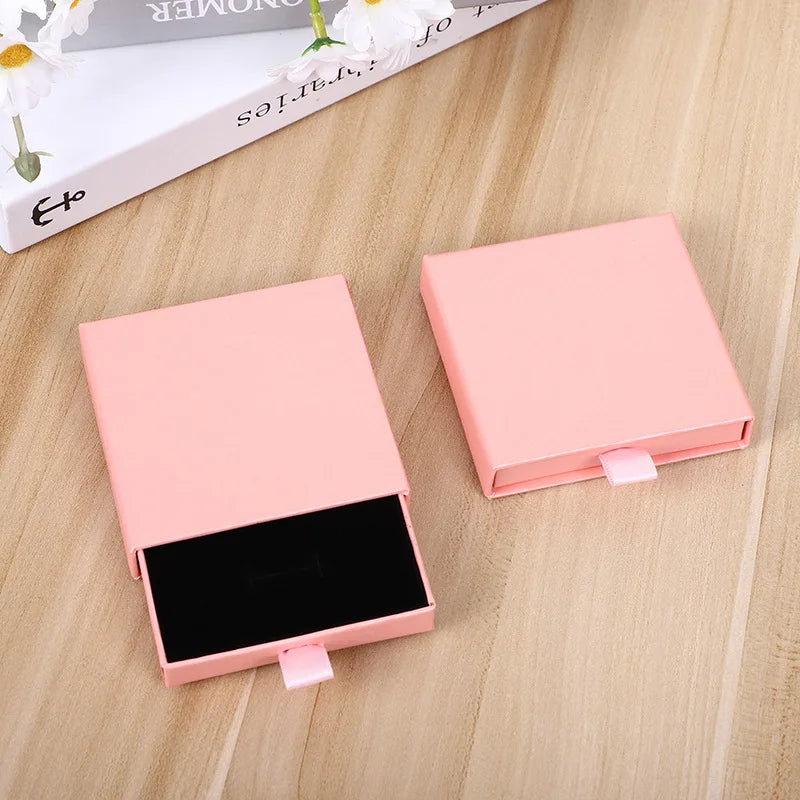 New Custom Logo Luxury Jewelry Box Packaging Fashionable Ring Earring Necklace Storage Solution