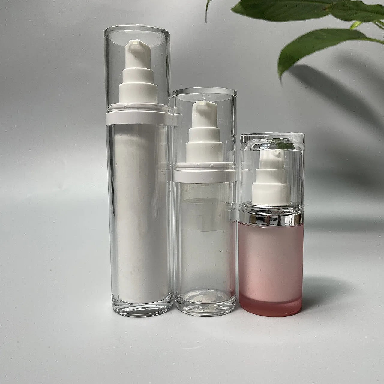 New Style Luxury Cosmetic Spray Airless Dispenser Pump Bottle Acrylic Airless Lotion Pump Bottle