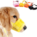 Adjustable Biting Bark Chewing Pet Muzzle Breathable Drinkable Large Medium Pitbull Soft Nylon Muzzles For Dogs Pig Short Snout
