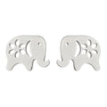 Tiny Elephant Charm Stainless Steel Stud Earrings Jewelry Earring