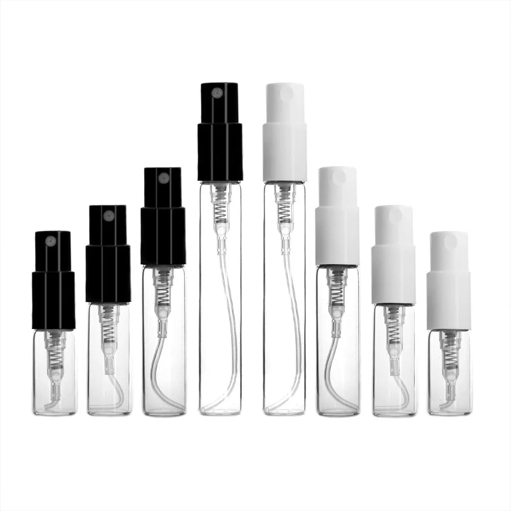 MUB Popular Clear Disposable Subpackage Tube Empty Vial 2ml 3ml 5ml Crimp Glass Perfume Spray Bottle Test Tube Bottle