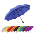 Modern Fully-Automatic Windproof 8-Rib Three-Folding Umbrella for Adults 190T Nylon 97cm Open Diameter Business Travel Use