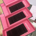 Wholesale Private Logo Velvet Mink Matte Black Volume Eyelash Extension Lash Trays Dark Silk Black Velvet Cashmere Lash