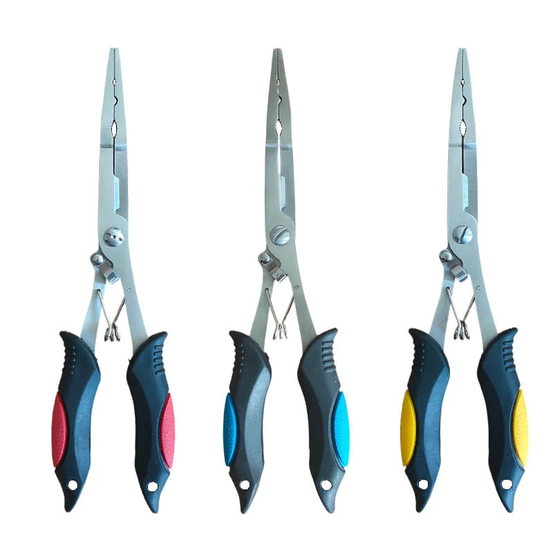 Multifunctional DIY Metric OEM 9in Fishing Pliers Accessories Stainless Steel Scissors Line Cutter Hooks Remover Outdoor Fishing