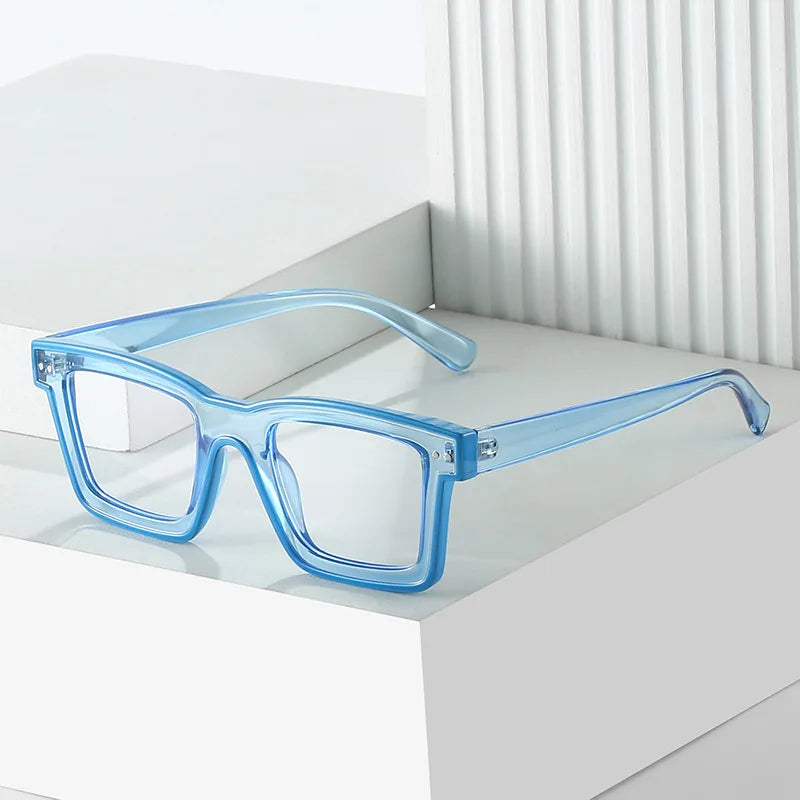 Square Frame Women'S Fashion Anti-Blue Light Glasses Tr90 Frames Custom Prescription Eyewear Optical Glasses 2025
