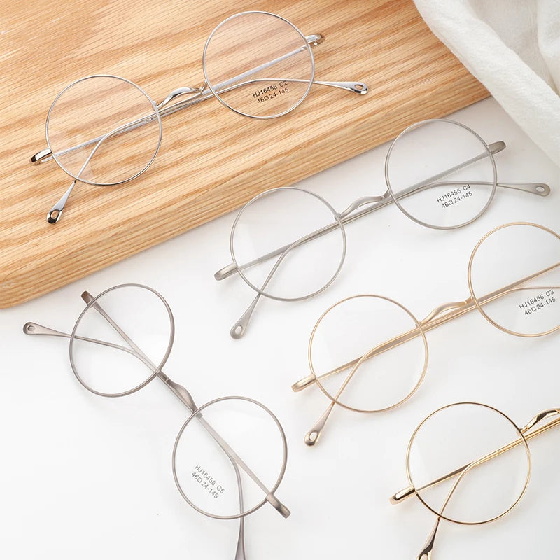 Classic Metal Eyeglasses Optical Frame Vintage Round Eyeglasses Frames Glasses Frame Eyewear MegaBDM