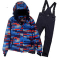 Cheap Breathable Waterproof Windproof Wear-resistant Thick Outdoor Warm Children's Skiing Jacket Ski Pants Kids Ski Suit