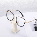 Round Metal Fashion Optical Frames Eyewear Trends 6 Styles Double Color Prescription Eyeglasses Anti Blue Light UV400 Protection