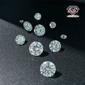 Wholesale White D Color VVS Round Cut Loose Moissanite Stone 3-20mm for Jewelry Making